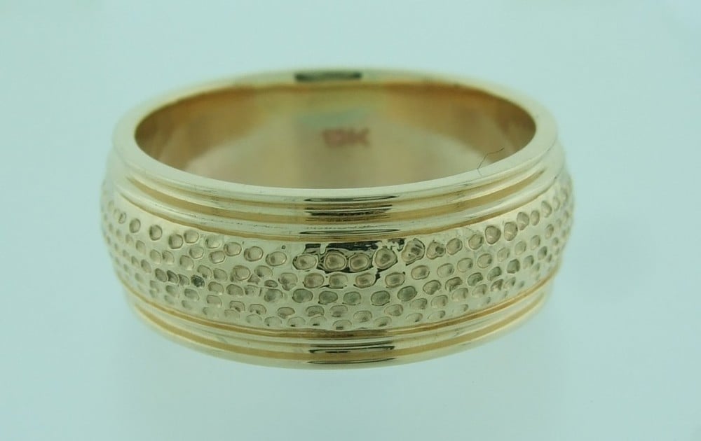 Aggie Yellow Gold Wedding Band