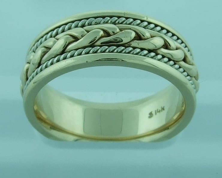 Two-Tone Woven Rope-Edge Band