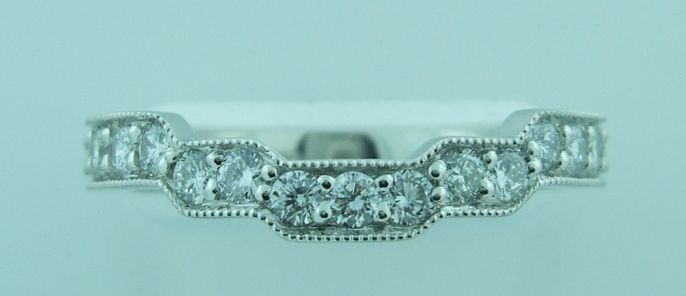 Custom Pavé Steps Wedding Band