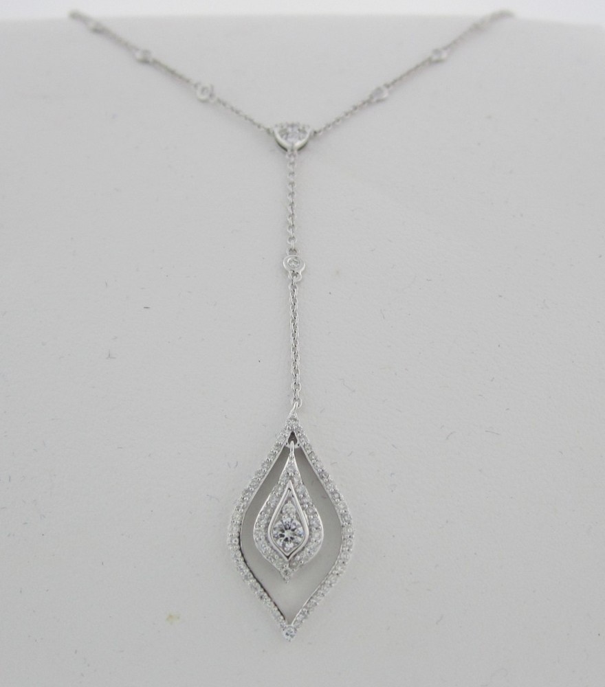 Diamond Lantern Drop Pendant on Diamond Station Chain