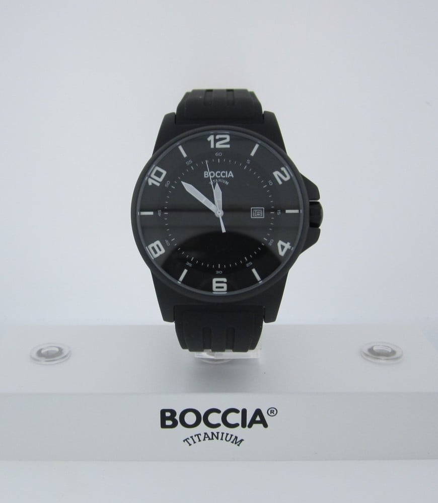 Boccia Black Titanium Sport Watch