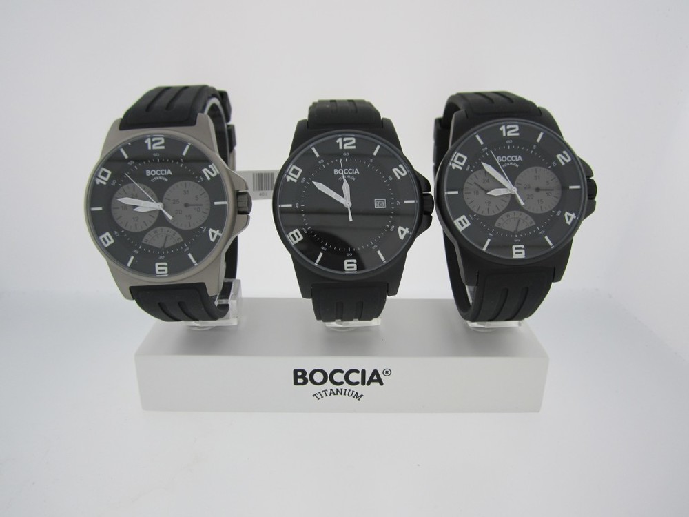 Boccia Titanium Trio in Black and Gray