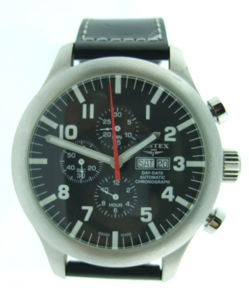 Justex Men's Aviator Day-Date Automatic Chronograph